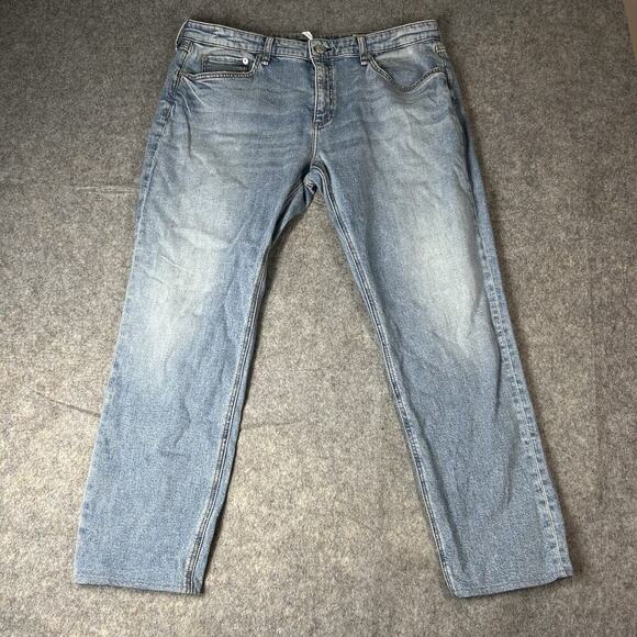 Rag & Bone Jeans Womens 34 Dre Low Rise Ankle Slim Boyfriend Light Wash Hemmed - Picture 1 of 12